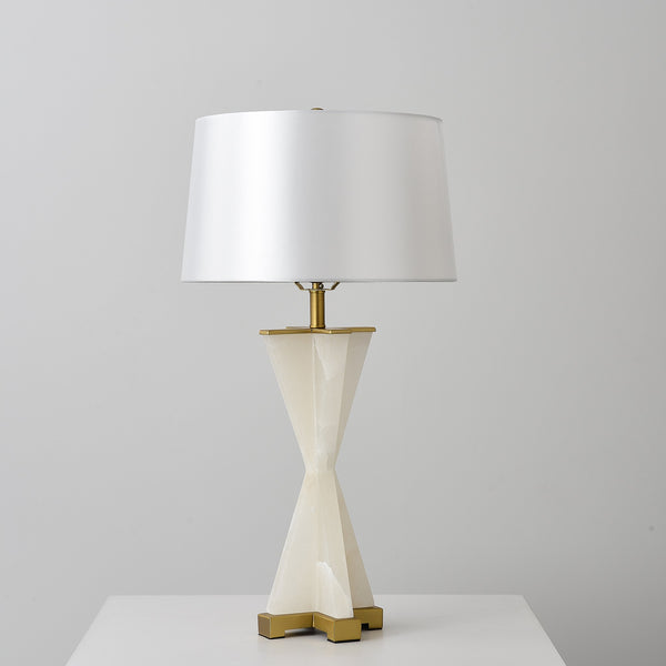 Annimus - ALT-ELA-BRCY - Elastic - One Light Table Lamp - Origin Collection - White Marble - Matte Brass Base
