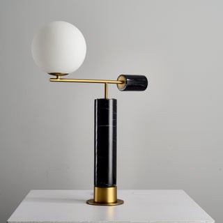 Annimus - ALT-LEV-BRBK - Lever - One Light Table Lamp - Origin Collection - Black Marble - Matte Brass Base