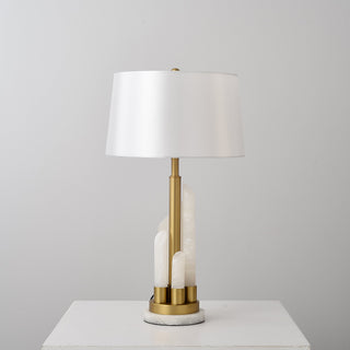 Annimus - ALT-LOM-MABR - Lome - One Light Table Lamp - Origin Collection - Matte Brass - White Marble Base