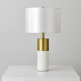 Annimus - ALT-ZEL-MRBR - Zelle - One Light Table Lamp - Origin Collection - Matte Brass - White Marble Base