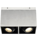 Box LED 11 inch Brushed Aluminum Flush Mount Ceiling Light in 11in. (Final Sale)