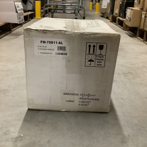 Box LED 11 inch Brushed Aluminum Flush Mount Ceiling Light in 11in. (Final Sale)