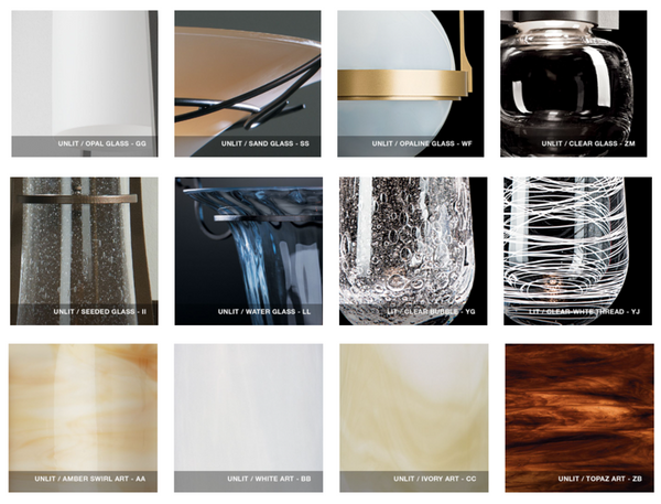 12 Light Semi-Flush Mount from the Mobius Collection by Hubbardton Forge