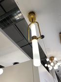 LED Pendant from the Calumn Collection in Natural Brass Finish by Visual Comfort Modern (Clearance Display, Final Sale)