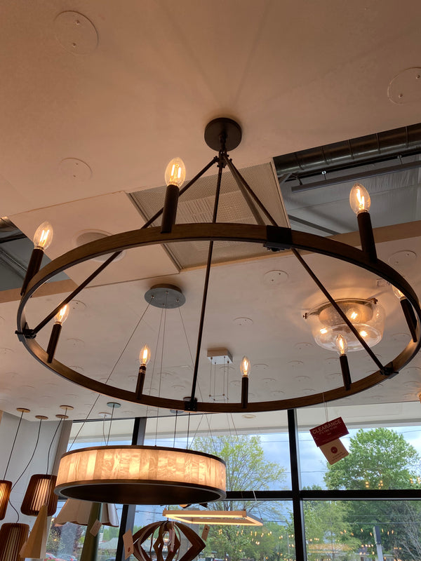Eight Light Chandelier from the Transitions Collection in Oil Rubbed Bronze Finish by ELK Home (Clearance Display, Final Sale)