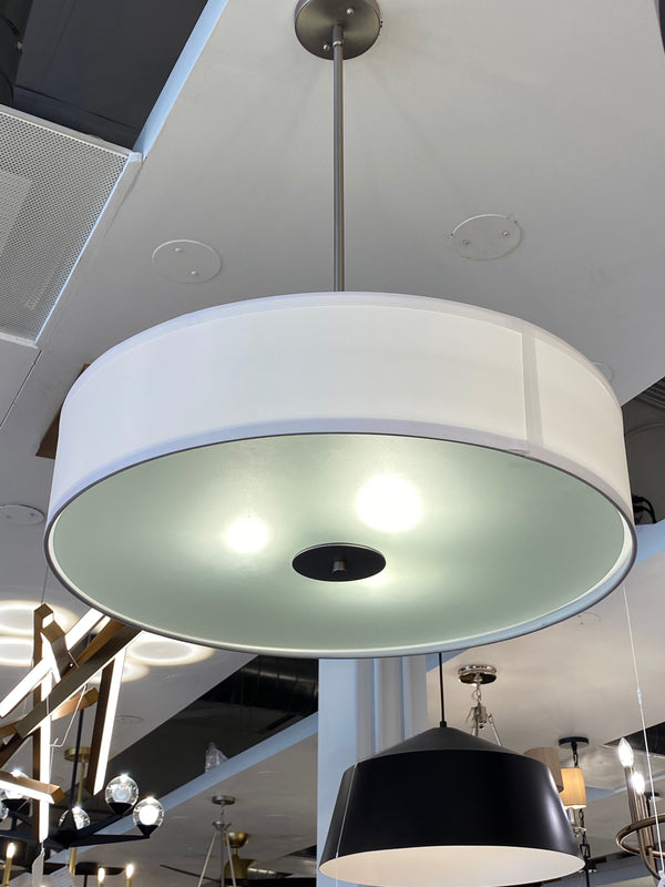 Three Light Pendant/Semi Flush Mount from the No Family Collection in Brushed Nickel Finish by Kichler (Clearance Display, Final Sale)