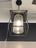 One Light Outdoor Hanging Lantern from the Durham Collection in Black Finish by Capital Lighting (Clearance Display, Final Sale)