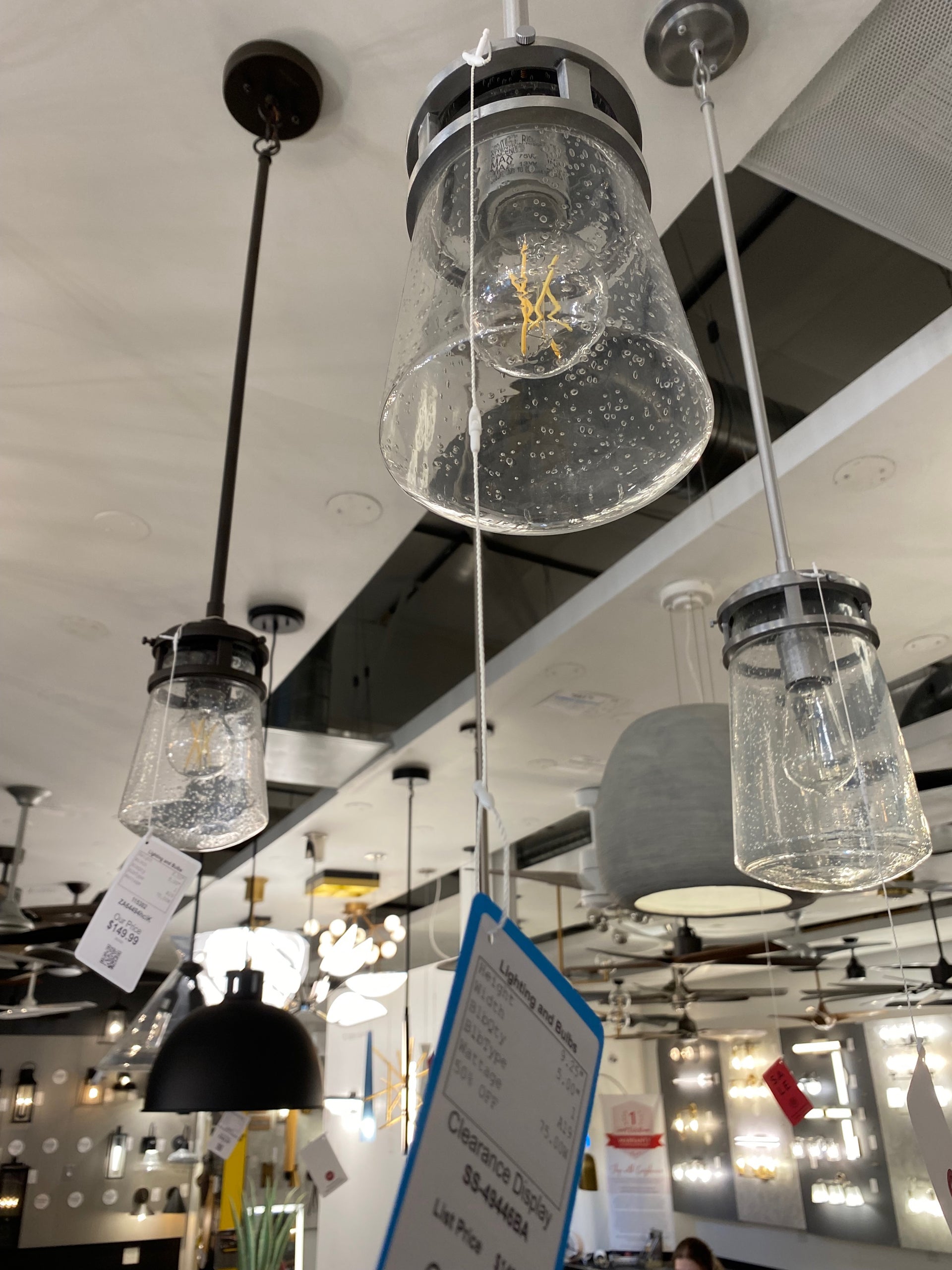 One Light Outdoor Pendant from the Lyndon Collection in Brushed Aluminum Finish by Kichler (Clearance Display, Final Sale)