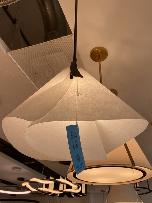 One Light Pendant from the Mobius Collection in Dark Smoke Finish by Hubbardton Forge (Clearance Display, Final Sale)