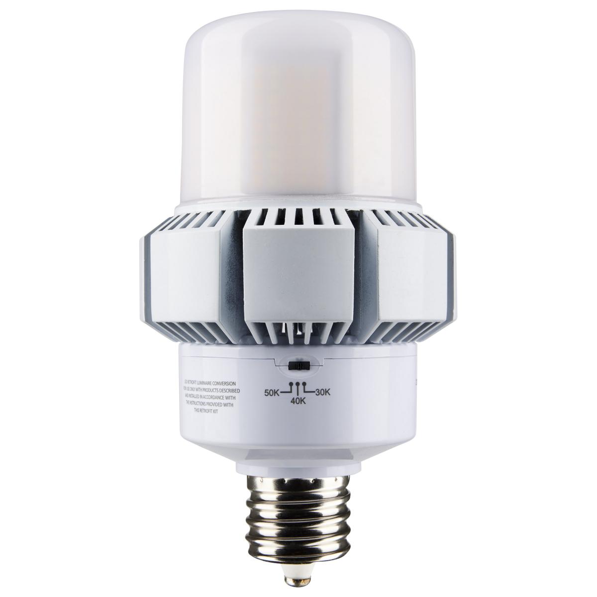 65 Watt, A-Plus 37, LED, CCT Selectable and Wattage Selectable, Extended Mogul base, Type B, Ballast Bypass, ColorQuick Technology, PowerQuick Technology Light Bulb by Satco (400W Equivalent)