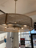 Six Light Chandelier from the Brynn Collection in Aged Brass Painted Finish by Capital Lighting (Clearance Display, Final Sale)