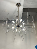 Eight Light Chandelier from the Eris Collection in Polished Nickel Finish by Kichler (Clearance Display, Final Sale)