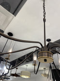 Eight Light Chandelier from the Grace Collection in Black Finish by Hubbardton Forge (Clearance Display, Final Sale)