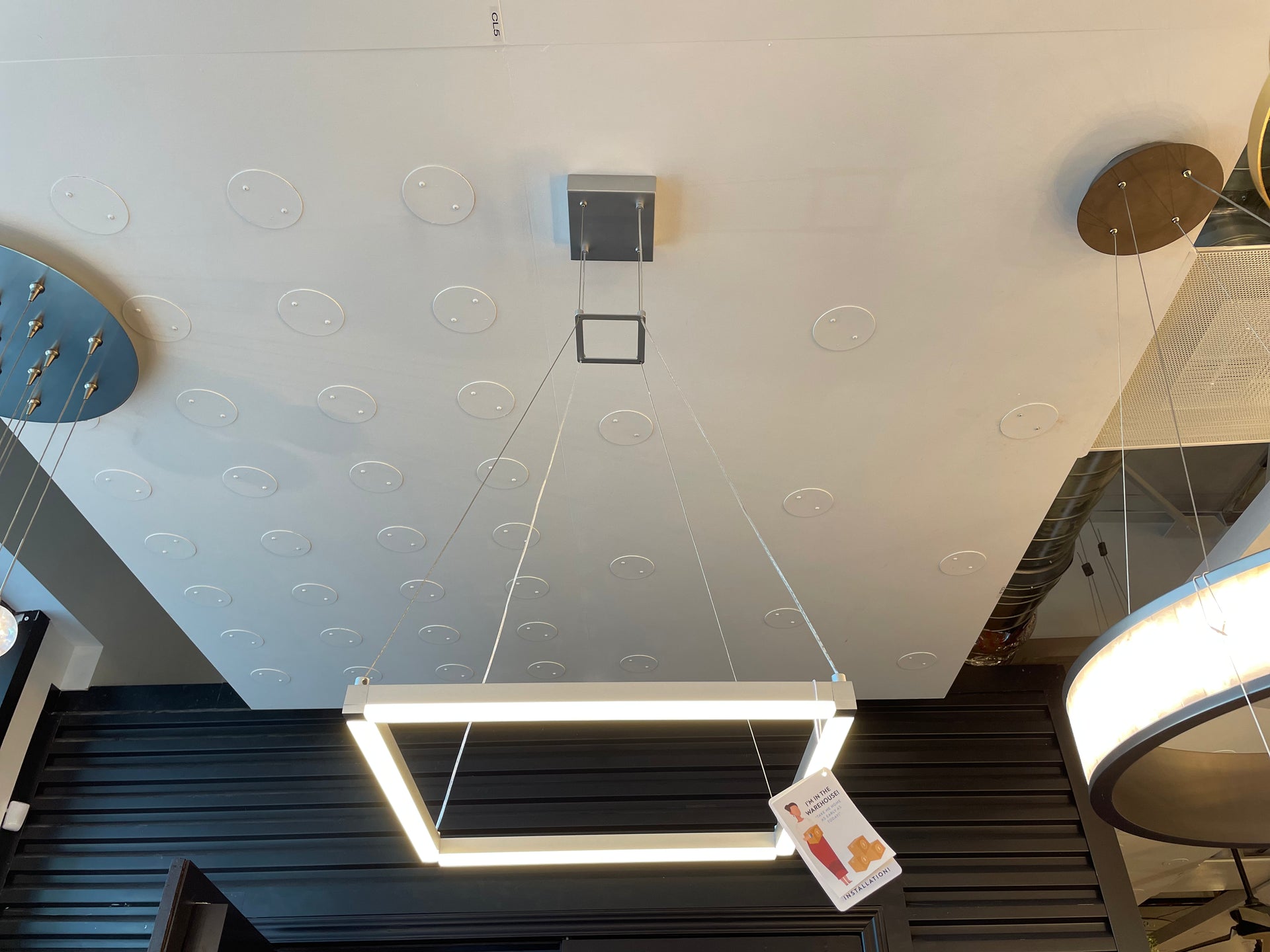 Sonneman Stix LED 19 inch Bright Satin Aluminum Pendant Ceiling Light (Clearance Display, Final Sale)