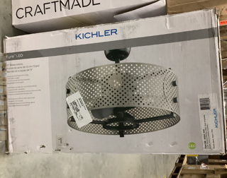 13``Ceiling Fan from the Eyrie Collection in Brushed Stainless Steel Finish by Kichler (Final Sale)