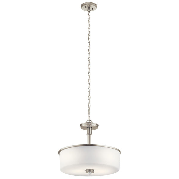 LED Pendant/Semi Flush from the Joelson Collection in Brushed Nickel Finish by Kichler