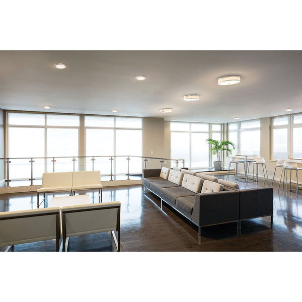 LED Flush Mount from the Zeo Collection in White Finish by Kichler