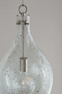 One Light Pendant from the Rabun Collection in Brushed Nickel Finish by Capital Lighting