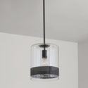 One Light Pendant from the Marion Collection in Matte Black Finish by Capital Lighting