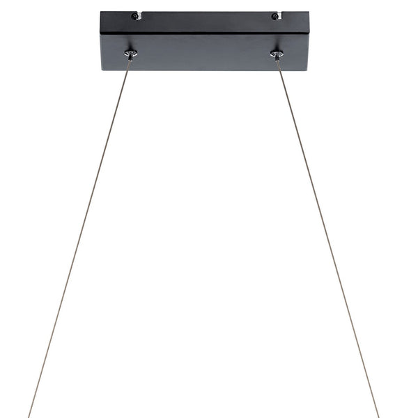 LED Linear Chandelier from the Rowan Collection in Matte Black Finish by Kichler