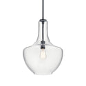 One Light Pendant from the Everly Collection in Black Finish by Kichler