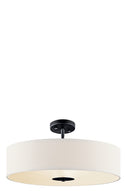 Three Light Pendant from the No Family Collection in Black Finish by Kichler