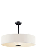 Three Light Pendant from the No Family Collection in Black Finish by Kichler