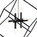 Eight Light Chandelier from the Cartone Collection in Black Finish by Kichler