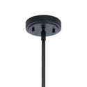 One Light Pendant from the Lakum Collection in Black Finish by Kichler