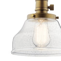 One Light Mini Pendant from the Avery Collection in Natural Brass Finish by Kichler