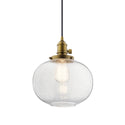 One Light Mini Pendant from the Avery Collection in Natural Brass Finish by Kichler