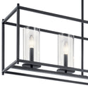 Five Light Linear Chandelier from the Crosby Collection in Black Finish by Kichler