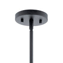 One Light Mini Pendant from the Crosby Collection in Black Finish by Kichler