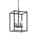 Four Light Foyer Pendant from the Crosby Collection in Black Finish by Kichler