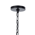 Four Light Foyer Pendant from the Crosby Collection in Black Finish by Kichler
