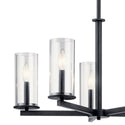 Five Light Chandelier from the Crosby Collection in Black Finish by Kichler