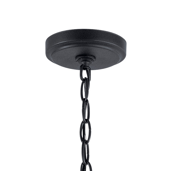 Five Light Chandelier from the Winslow Collection in Black Finish by Kichler