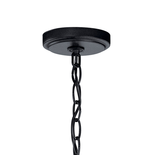 Three Light Chandelier from the Winslow Collection in Black Finish by Kichler