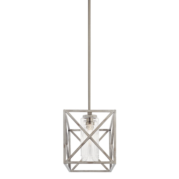 Five Light Linear Chandelier from the Moorgate Collection in Distressed Antique White Finish by Kichler