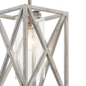 One Light Mini Pendant from the Moorgate Collection in Distressed Antique White Finish by Kichler