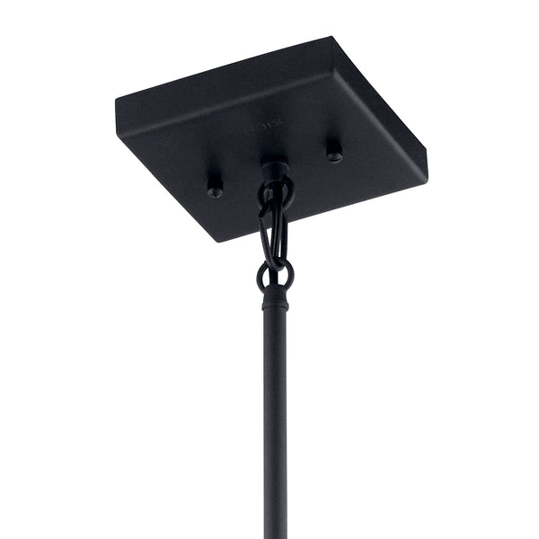 One Light Mini Pendant from the Ridgewood Collection in Textured Black Finish by Kichler