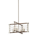 Four Light Pendant from the Lente Collection in Brushed Nickel Finish by Kichler