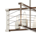 Four Light Pendant from the Lente Collection in Brushed Nickel Finish by Kichler