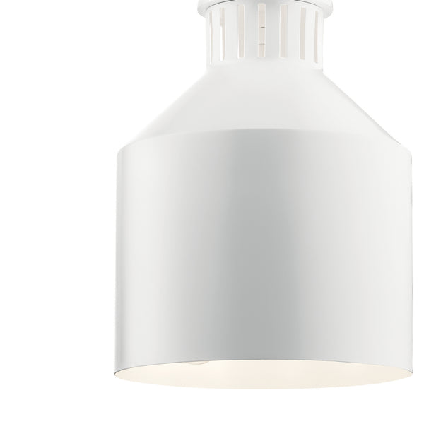 Three Light Pendant from the Montauk Collection in White Finish by Kichler