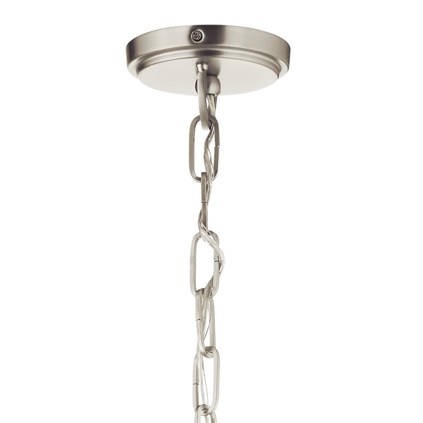 Three Light Pendant from the Montauk Collection in White Finish by Kichler