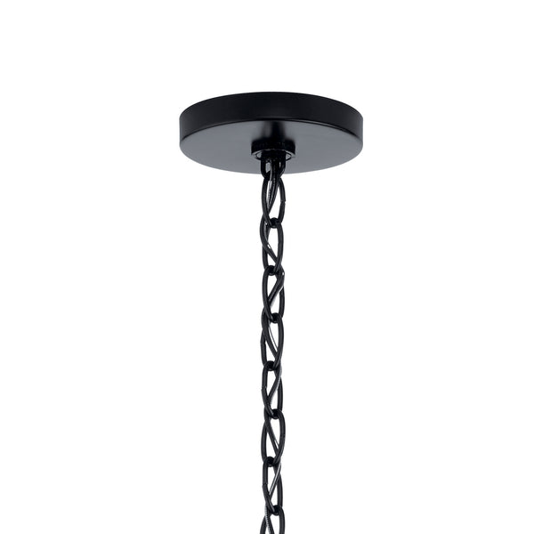Nine Light Chandelier from the Valserrano Collection in Black Finish by Kichler