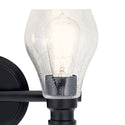 Two Light Bath from the Greenbrier Collection in Black Finish by Kichler