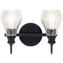 Two Light Bath from the Greenbrier Collection in Black Finish by Kichler