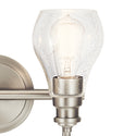 Two Light Bath from the Greenbrier Collection in Brushed Nickel Finish by Kichler