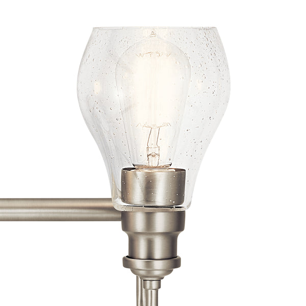 Three Light Bath from the Greenbrier Collection in Brushed Nickel Finish by Kichler